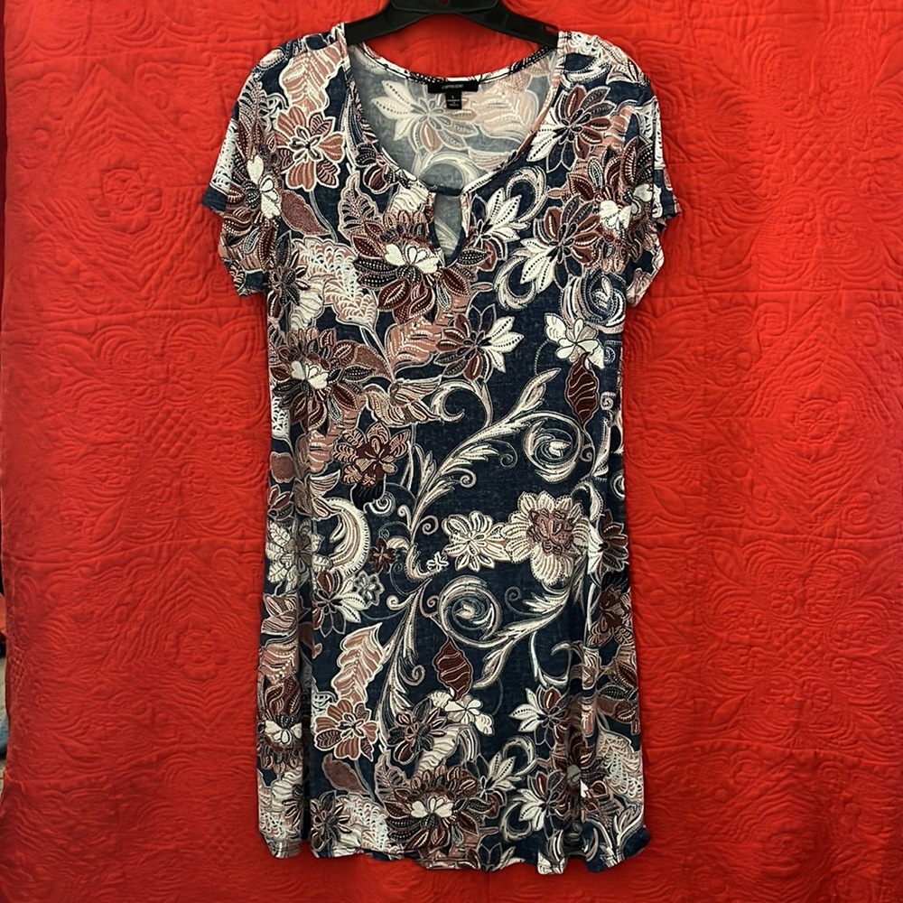 Paisley Print T-Shirt Dress